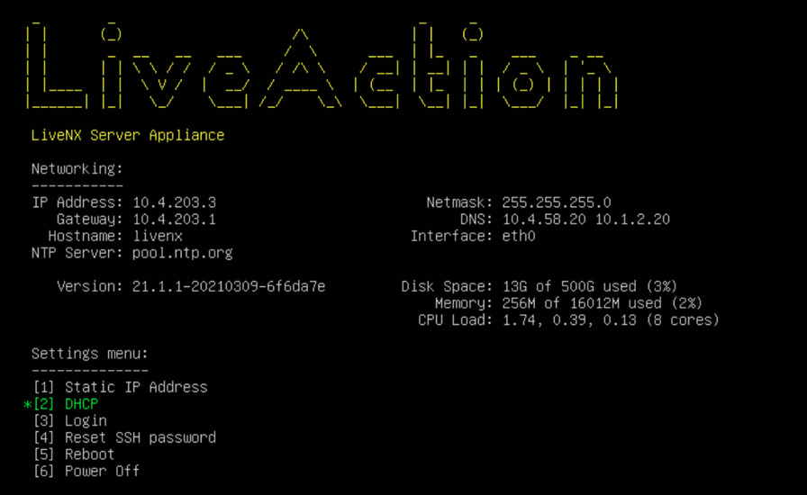 Deploy LiveNX Server virtual appliance Documentation